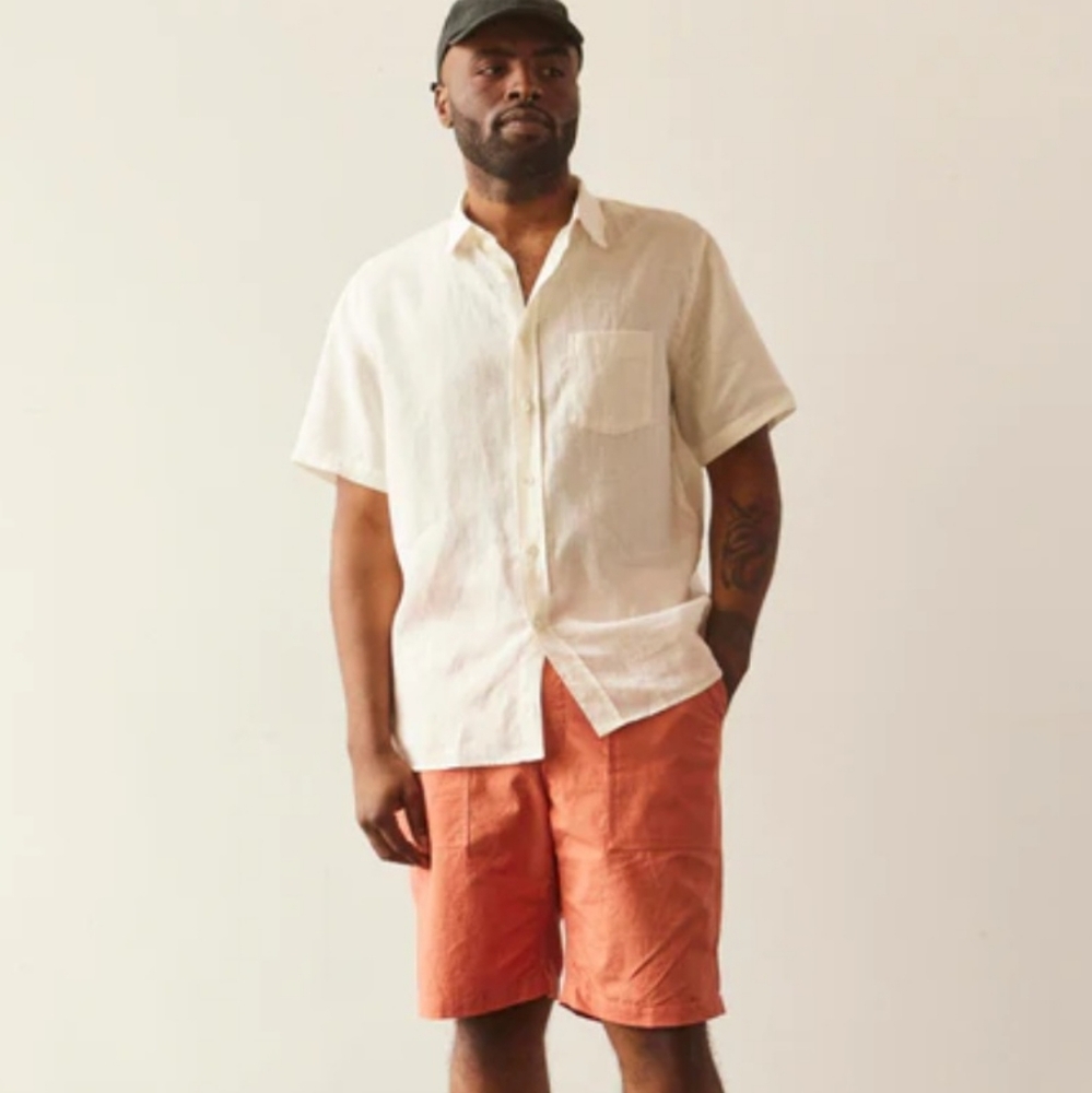 NWT Engineered Garments Mens Fatigue Cargo shorts in Rust color - size XL